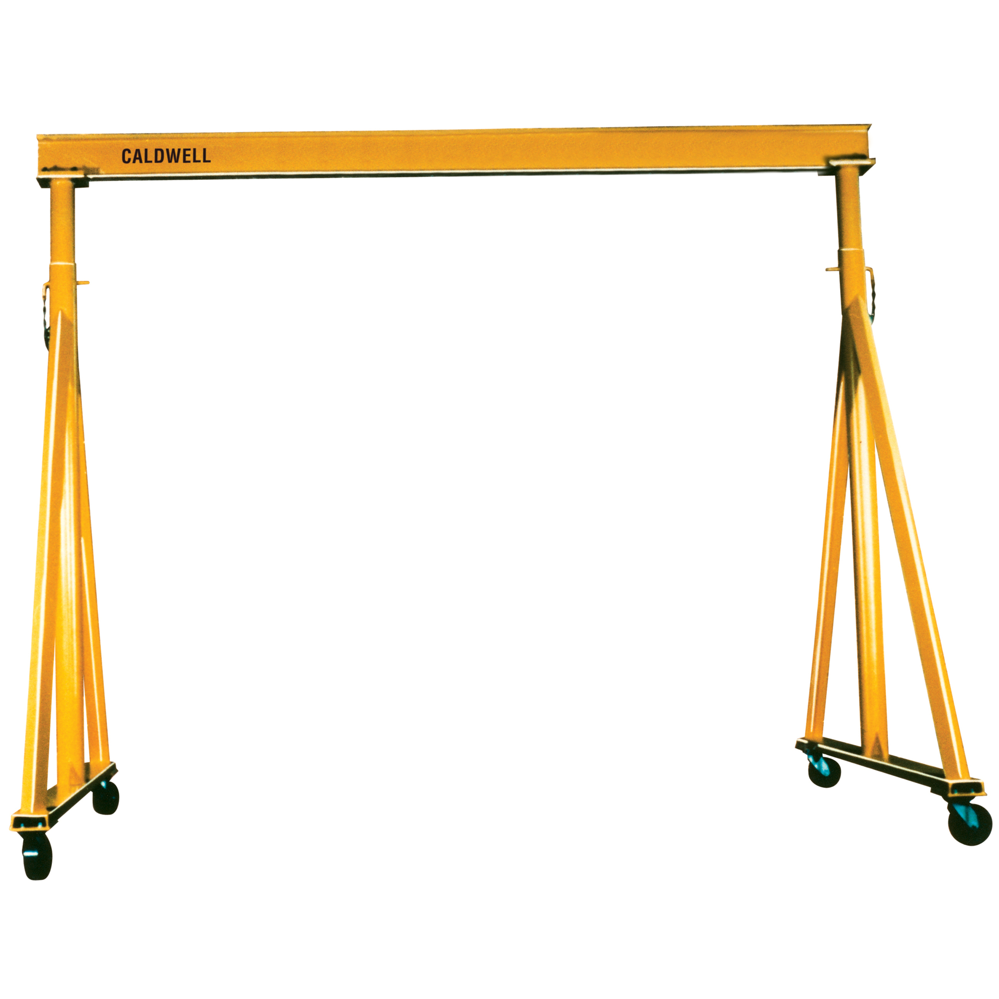Caldwell, Adjustable Height Span Gantry Crane, Material Steel, Load Capacity 4000 lb, I-Beam Length 186 in, Model# K90-2-12/14